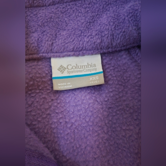 Columbia Girls Fleece Zip-Up Size 4/5 (XXS) - Picture 4 of 5
